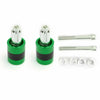 F2 22mm Aluminum Green Motorcycle Handlebar Weights