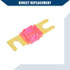 Car Motorcycle - Gold Tone Pink 10 x Mini ANL 200A Fuses