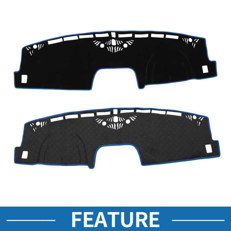 Ford Maverick 2022-2024 Sun Protector Pad Black Blue Dash Cover Mat
