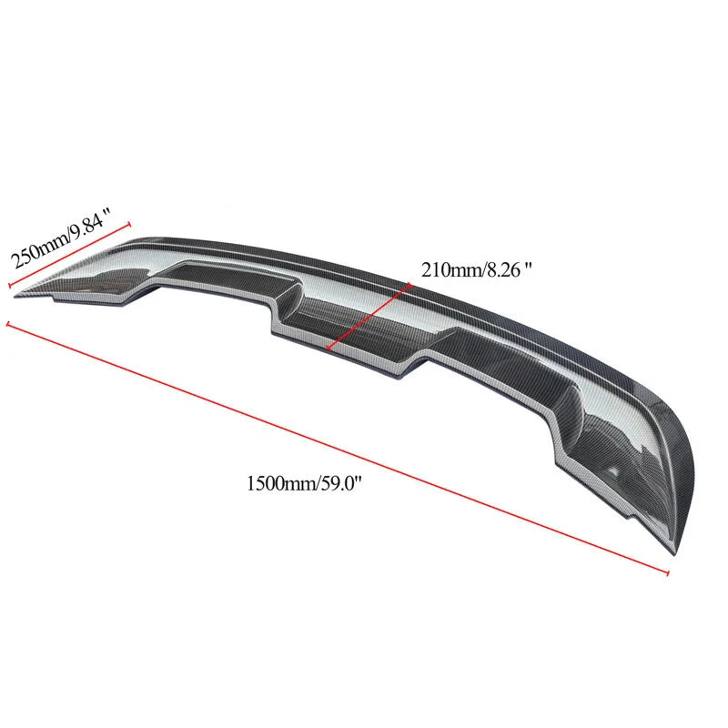 Ford Mustang 2015-2022 Real Carbon Fiber Refit Rear Wing Trunk Spoiler