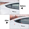 Tesla Model Y Carbon Fiber Rear Window Louver Cover Trim (2020-2023)