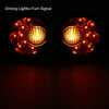 Harley Sportster 883 XL1200 Chrome LED Rear Turn Signal Lights (1992-Up)