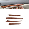 Toyota Camry 4x Brown Wood Inner Door Strip Decor Trim (2007–2011)