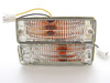 Toyota Hilux Crystal Clear Bumper Bar Indicator Lights (1983-1988)