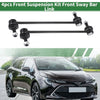 Toyota RAV4 4pcs Front Suspension Kit Sway Bar Links Ball Joints (2001-2023)