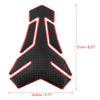 Motorcycle Fuel Tank Protector PVC Rubber Pad Emblem Badge Sticker Red