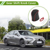 Lexus NX300 2014-2021 - Pebbled Black Red Car Gear Shift Knob Cover