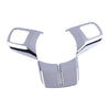 Jeep Patriot Compass Wrangler 3 x Chrome Steering Wheel Knob Covers