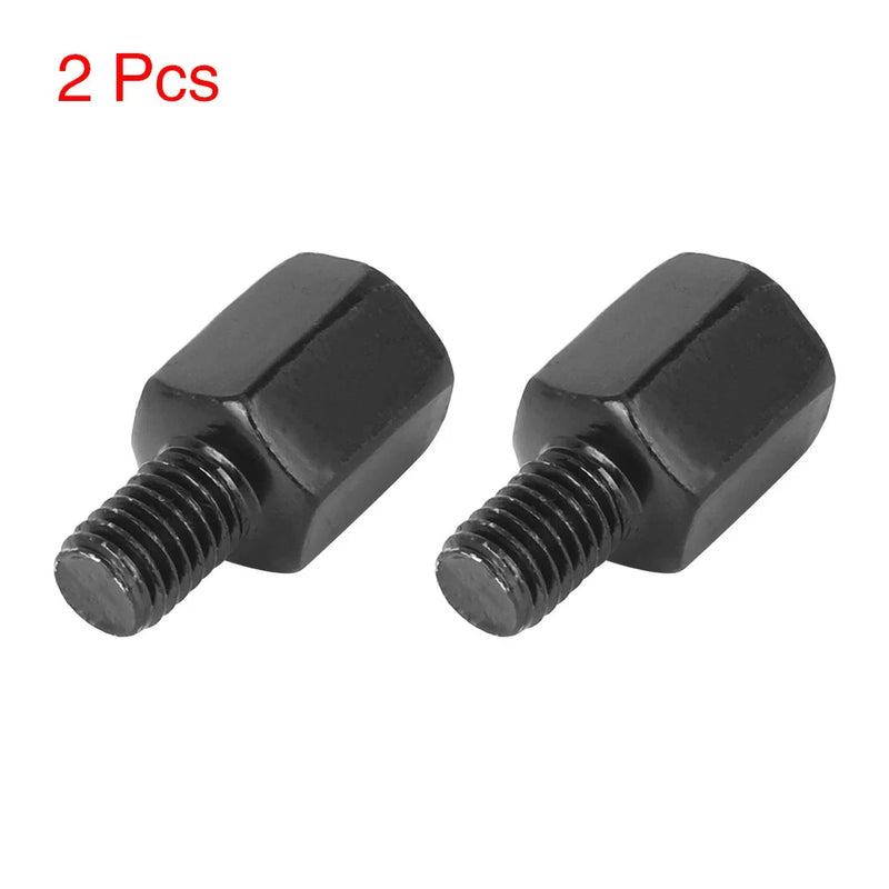 Make Model 2pcs Black Motorcycle Rearview Mirrors Adapter Bolt Screw