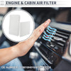 Toyota Camry 2.4L 3.0L 3.3L Engine Cabin Air Filter Combo (2002–2011)