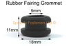 Ducati 2 x Black Rubber Fairing Grommets