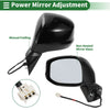Honda Civic 2012-2015 Manual Folding Gloss Black Left Side Door Mirror