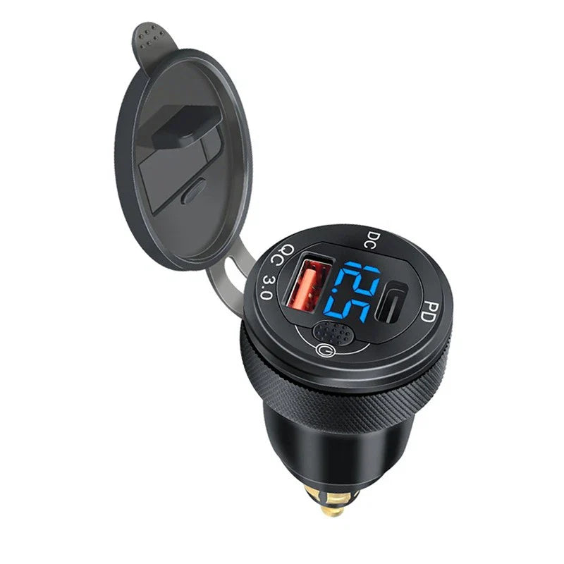 BMW QC3.0 Motorcycle USB Charger Hella Din Socket Adapter