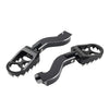 Harley Touring Electra Glide Black Rear Passenger Pedals Mount Kit (1993-2024)