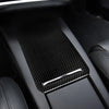 Tesla Model X Carbon Fiber Center Console Cup Holder Box Trim Sticker fit