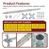 Yamaha Blaster 200 Rear Axle Shaft w/ Wheel Hub Kit (1988–2002)