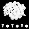 BMW 9mm White Plastic Rivets Clips Door Bumper Fastener