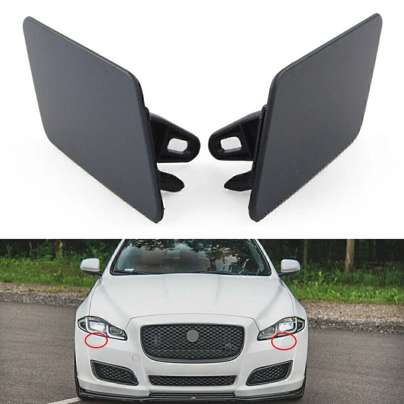 Jaguar XJ Headlight Washer Cover Caps (2011-2018)