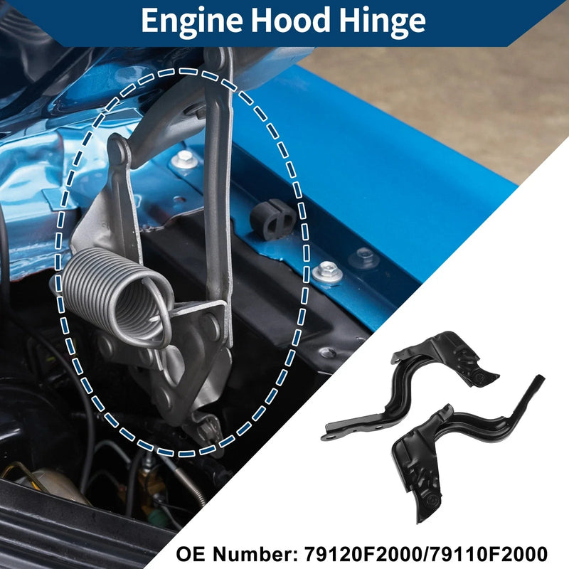 Hyundai Elantra 2017-2020 Front Bonnet Bracket 1 Pair Hood Hinges