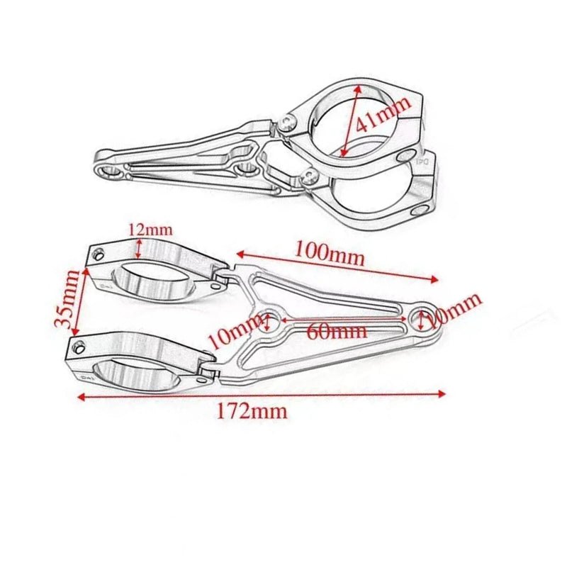 Harley 39-41mm CNC Headlight Bracket