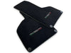 Lamborghini Huracan 2014-2022 Black Tailored Carpets Green Stitch Floor Mats
