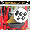 Jeep Wrangler JL JLU Carbon Fiber Door Limiting Cover Trim (2018-2024)