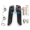 Suzuki GSXR600 GSX-R750 Black Front Footrest Pegs (2006-2019)