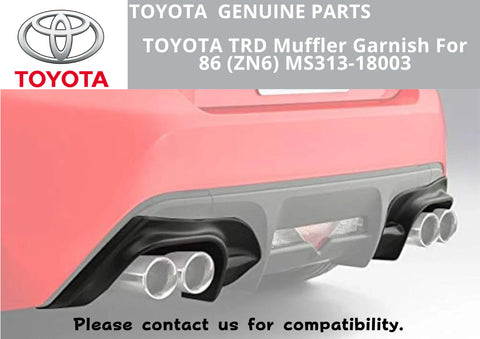 TOYOTA 86 TRD Muffler Garnish (2012–2016)
