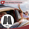 Toyota Reiz 6 x Door Pillar Window Trim Black (2005–2009)