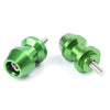 Yamaha R1, XV250, R6, YZF600, FZ6, FZ8 6mm Green Swingarm Spool Sliders