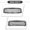Dodge Front Grille Assembly with LED Lights (Chrome, Silver, Gloss Black)