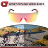 1 x Motorcycle Riding Goggles Red Lens Red Frame Cycling Sunglasses