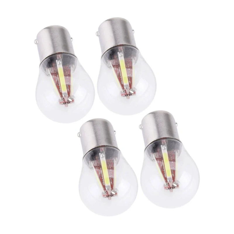 Car 4 x 1156 BA15S COB Tail Brake Turn Signal Reverse Light Bulbs