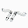 Harley Davidson Touring Chrome Rear Foot Pedals Bracket Mount Kit (1993-2023)