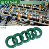 Make Model Oil Seal / 14x20x6mm / TPU Rotary Shaft Seal Green 5 Pcs