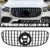 Mercedes Benz X167 GLS450 GLS580 Gloss Black Front Grille with Camera (2020-2023)
