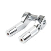 Harley 1" Handlebar 6" Chrome Pullback Handlebar Risers Clamp