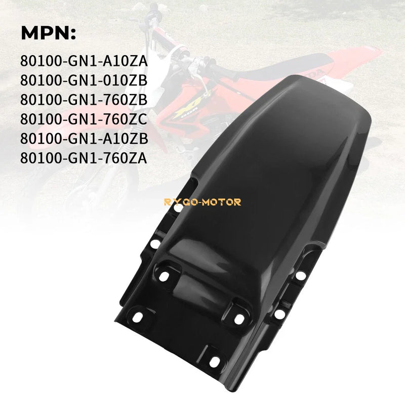 Honda XR80R XR100R XR 80R XR 100R Rear Fender Mudguard (1985–2000)