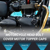 Motorcycle Chrome Silver Tone 10 pcs Bolt Cover Caps 9mm–12mm