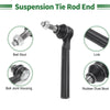 Jeep 4 Pcs Front Suspension Kit Outer Tie Rod Ends Sway Bar Link