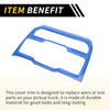 Jeep Wrangler Light Blue Dashboard Center Console Control Panel Cover (2007-2018)