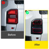 Toyota Land Cruiser Prado Smoked Black Tail Light Cover Trim (2024-2025)