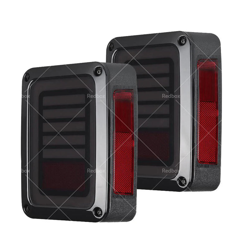 Jeep Wrangler JK Smoked LED Tail Light Lamps (2007-2017)
