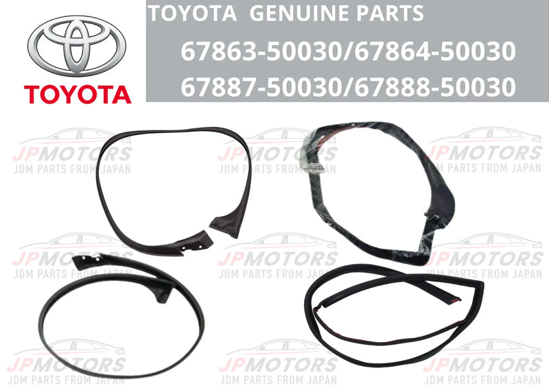 Lexus LS430 Door Weatherstrip 4x (2000–2006)