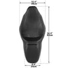 Harley Touring CVO Road Electra Glide Black Driver Passenger Seat (09-23)