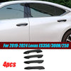 Lexus ES 4 x Gloss Black Outer Door Handle Cover Trim (2019–2024)