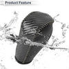 BMW 3 Series Black Carbon Fiber Grey Gear Shift Knob Cover (2004 - 2012)