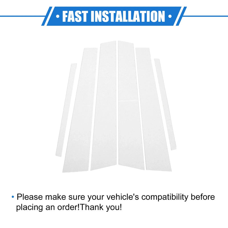 Honda Accord Sedan (2008-2012) Black 6 x Pillar Post Trim Covers