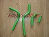 Kawasaki KX250F / KXF250 (2004-2005) Green Silicone Radiator Hose