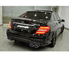 Mercedes W204 C63 AMG Gloss Black Rear Bumper Diffuser (2011-2014)